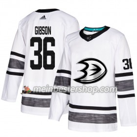 Anaheim Ducks John Gibson 36 2019 All-Star Adidas Weiß Trikot Authentic - Herren